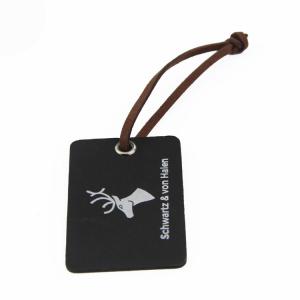  Black Printed Custom Paper Card cardboard Garment Hang Tags With String Manufactures