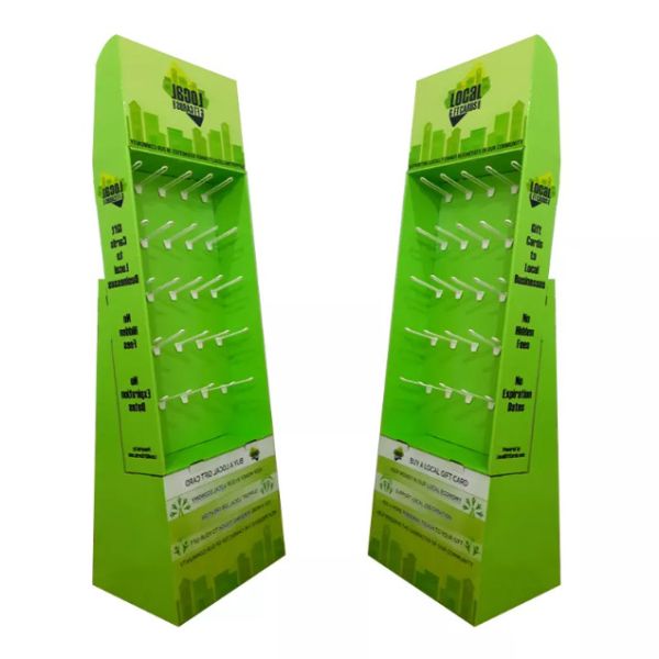 Customized Corrugated Display Stand , Cardboard Hat Display For Retail Supermarket