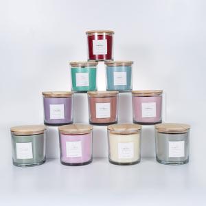China Handmade White Barn Vanilla Sage Outdoor Glass Scented Soy Wax Candle For Home on sale