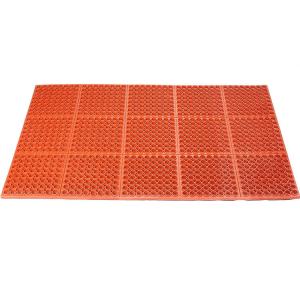 China Anti- Slip Rubber Floor Mat With Interlocking Part Commercial Grade Grease Resistant Non-Slip Recycle Floor Mats on sale