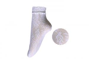  Hollow Out Black Lace Ankle Socks /  Spring Soft Ladies Lace Socks Manufactures
