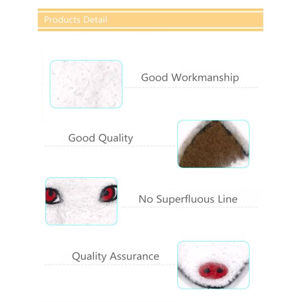 Towel Material Sew On Decorative Patches , Specially Designed Fox Embroidered Patch