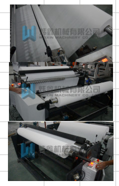 Single Handed Operation Non Woven Fabric Slitting Machine With PLC Control