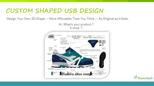 Sneaker Customized USB Flash Drive File Transfer , Personalized Flash Drives outdoor sport shoes