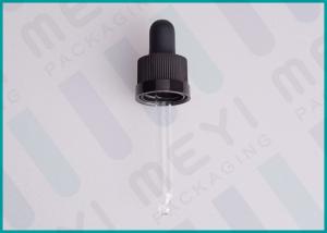 China Glass Pipette For Glass Dropper Bottles , Glass Oil Dropper With Child Resistant Cap on sale