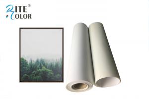 China Matte Inkjet Digital Large Format Printing Canvas Polyester Print Fabric 220Gsm on sale