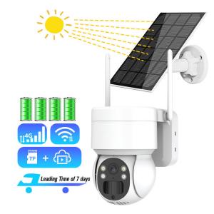  GSM Tuya Solar Digital CCTV Smart PTZ Camera With Sim Card Manufactures
