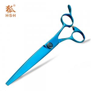 China Durable Professional Dog Grooming Scissors Wide Blade Large Handle on sale