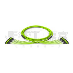  96 Cores 12 Fibers MPO Fiber Jumper 8 Units OM5 50/125 Multimode High Bandwidth Manufactures