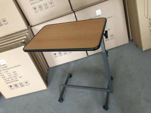  Tiltable Surface 700mm 1010mm Hospital Bed Tray Table Over Bed Food Table Manufactures
