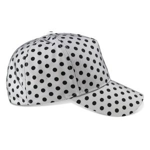China White Printed Long Brim Baseball Hat , Trendy Outdoor Ladies Sports Hats on sale