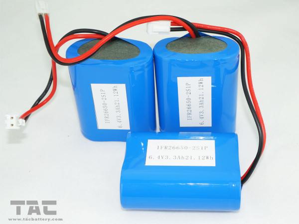  High Capacity 3.3Ah 6V LiFePO4 Batteries For with PCM Solar Product