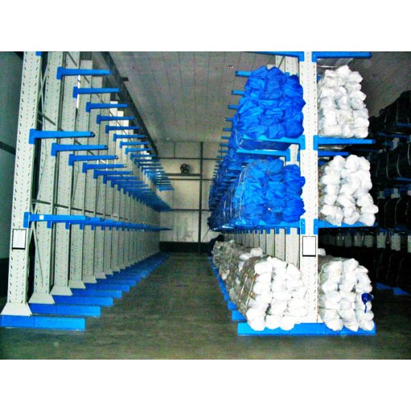 Double Side Industrial Cantilever Racking System For Raw Material Storage