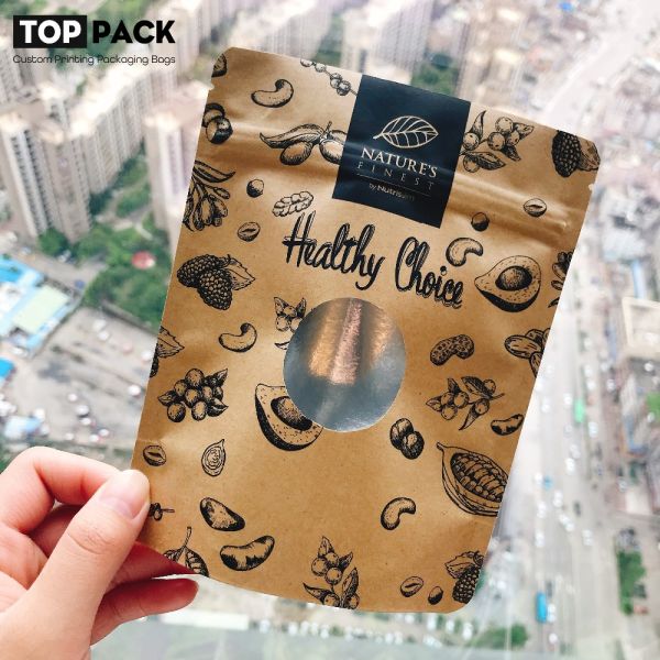 Glossy Surface Medium Rectangle Custom Zipper Bag Waterproof Free Samples