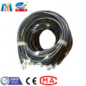  80mm Mortar Spraying Steel Braided Hose Fabric Reinforced Flex Resistance Manufactures