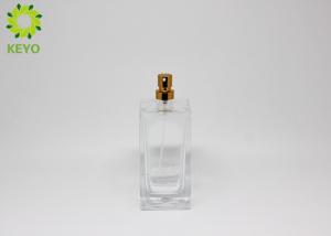 China Transparent Glass Perfume Spray Bottles 100ml ISO GSG TUV Certificated on sale