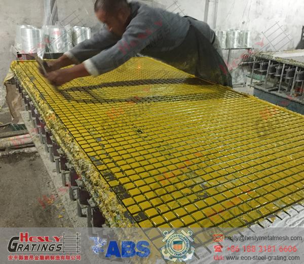 Yellow color FRP Grating