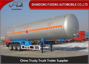  30 Tons 59.4 or 59.7 Cubic Meters LNG / LPG Tank Trailer For Flammable Liquid Transport  Fuwa / BPW Axle Manufactures