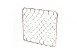 China X - Tend Diamond Flexible Architectural Cable Mesh Fence With Round Tube Frame on sale