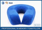 Cervical Memory Foam Travel Neck Pillow With Portable Bag , Bamboo Fiber