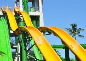  18m Height Tall Water Slides Fiberglass Customized For Holiday Resort Manufactures
