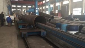 China 12m Length CNC Pipe Making Machine With Lincoln Welding Source on sale