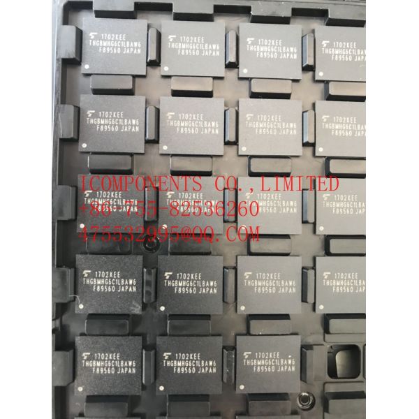 THGBMJG6C1LBAU7 TOSHIBA NAND Flash Serial e-MMC 3V/3.3V 64G-bit 64G/16G/8G x 1/2-bit/4-bit Automotive 153-Pin FBGA Tray
