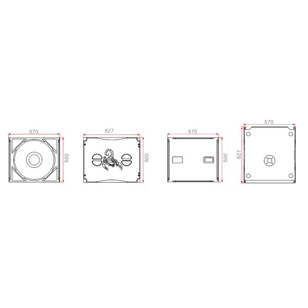 70Hz-18KHz Line Array Full Range Speakers / High Performance Speaker LA-8/LA-18