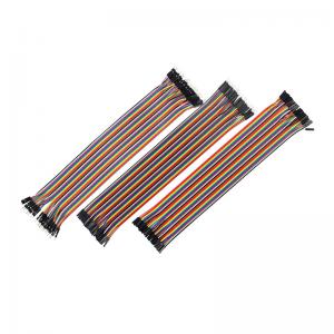 China Copper PVC 10cm 20cm Breadboard Jumper Cable Male To Female on sale