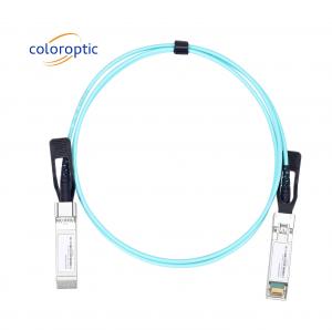  10G SFP+ To 10G SFP+ AOC Ethernet Cable Rack Connection Infiniband QDR / DDR / SDR Manufactures