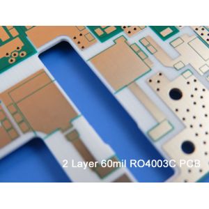  Rogers PCB 60mil 1.524mm RO4003C Double Sided RF PCB for WLAN Manufactures