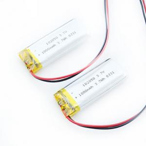  MSDS UN38.3 102050 1050mah Li Ion Battery With Pcm Wires Manufactures