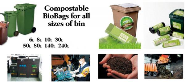 Eco friendly Disposable 100% Biodegradable Waste Bags for Trash Garbage