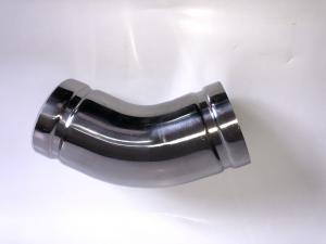  OEM 45 Degree Elbow Pipe Fitting , Polishing Stainless Steel Grooved Couplings Manufactures