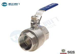 China Standard 2 Piece Full Port Ball Valve ASTM A216 With NPT Connection on sale