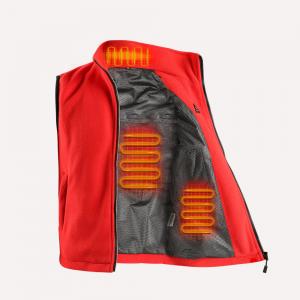 China 55C 5V Smart Rechargeable Heated Gilet Mens Heated Body Warmer on sale