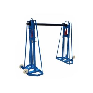  300 KN Max Load Wire Reel Stands , Wire Pulling Tools For Releasing Cables Manufactures