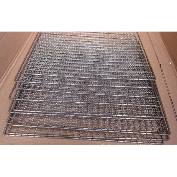 Uniform Weave Stainless Steel Bbq Grill Mesh Round Roast Net No Static Charge