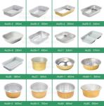 Microwave Disposable Aluminum Foil Pizza Baking Tray Pans container Sizes,pan