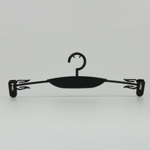 China Customized Logo Black Plastic Hanger Female Bra And Underwear Hanger on sale