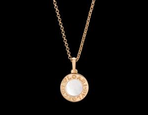  necklace in 18 kt pink gold with mother of pearl jewelry made in China Manufactures
