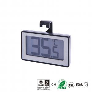 China Black Fridge Freezer Alarm Thermometer , Digital Fridge Thermometer -22℉ - 122℉ on sale