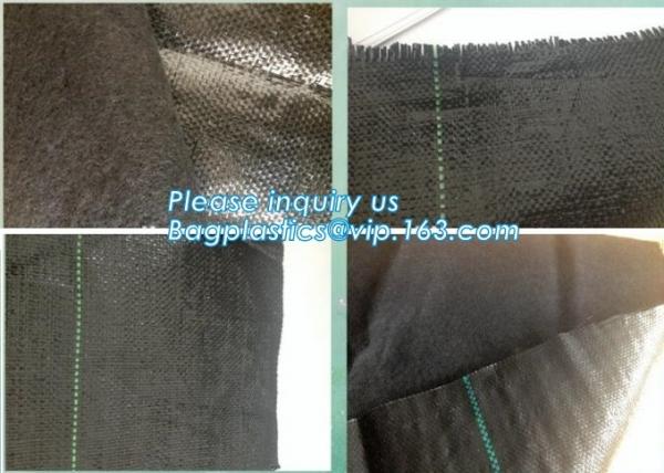 weed control mat ,ground cover,silt fence selvedge, pp woven fabric roll low price ,black color,chinese wholesale manufa