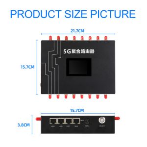 WiFi Aggregation Bandwidth Bonding Router 4 SIM Card Durable