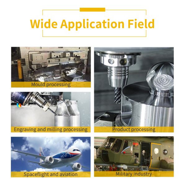 HRC50 CNC 4 Flute Tungsten Carbide Flat End Mills