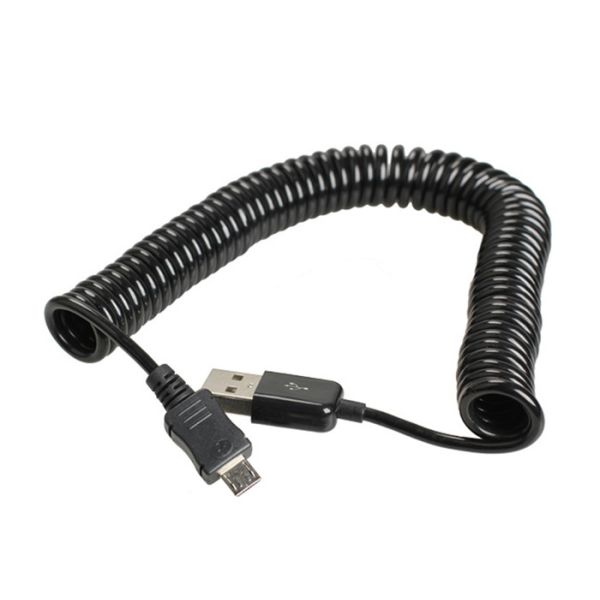 TPU Jacket Retractile Cords Custom Cable Configuration Power Supply