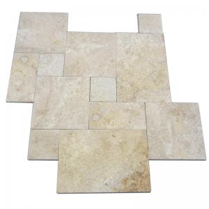 China Honed Travertine Natural Slate Wall Tile , Rough Natural Stone Bathroom Tiles 12 X 6 on sale