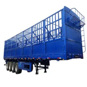  Three Axle 40T High Wall Fence Cargo Stake Semi Trailer For Bulk Cargo Agricultural And Sideline Products Transport Manufactures