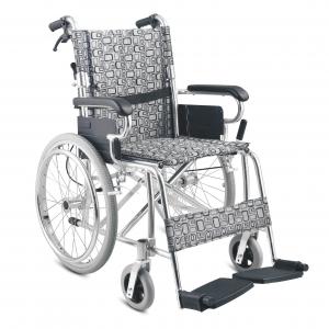 Silver Affordable Aluminum Manual Wheelchair For Hospital Use 46cm