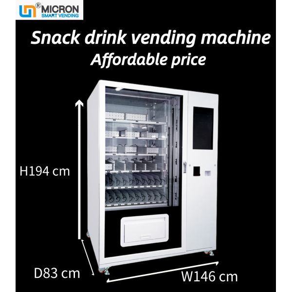 Hot Selling 22 Inch Touch Screen Snack Drink Vending Machine With Cooling System